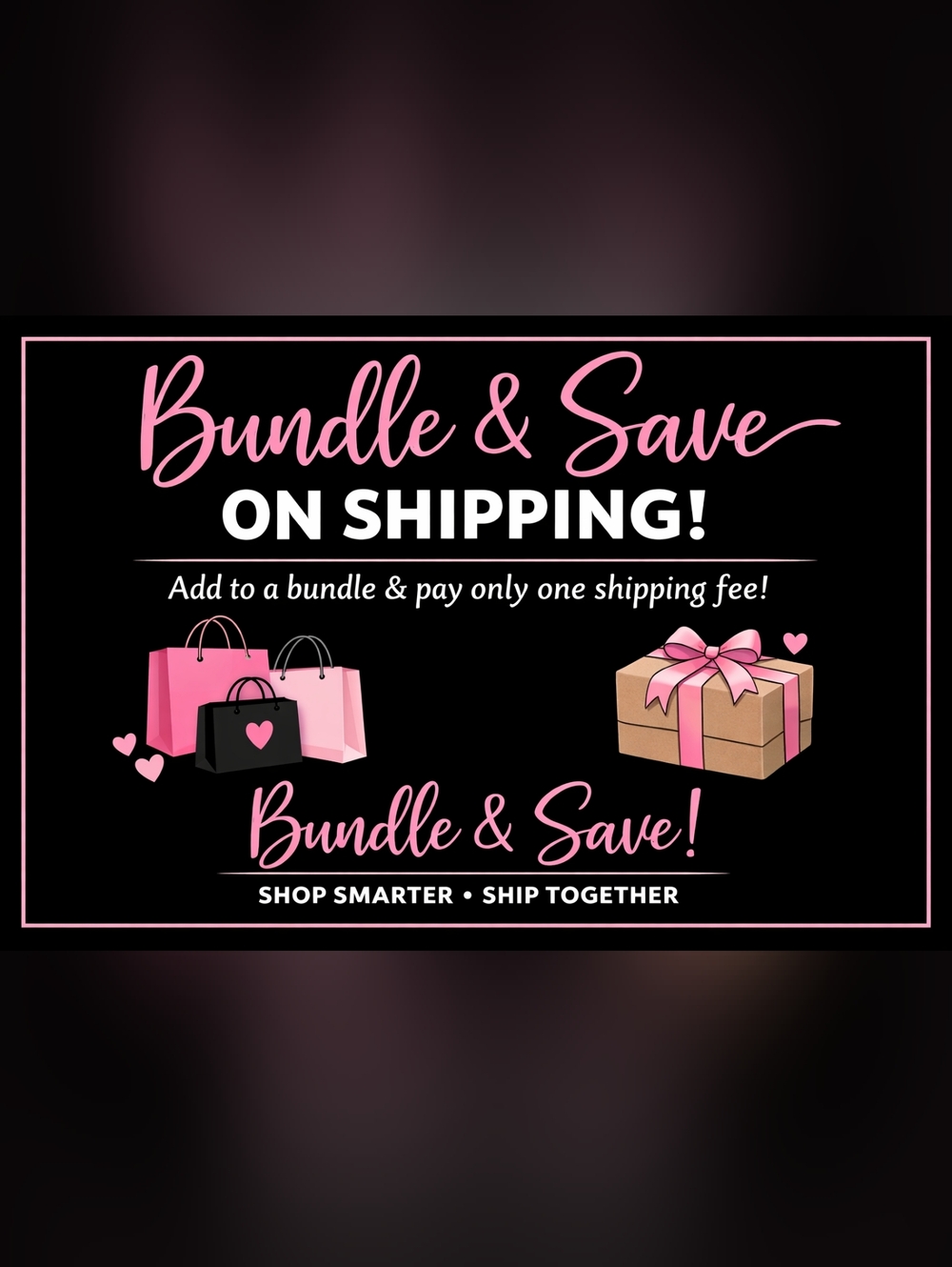 Use The Bundle Feature & Save On Shipping